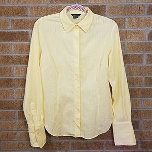 Moda International Yellow Button Up